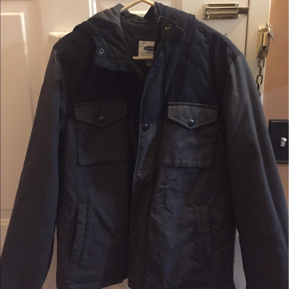 Old Navy Color-Block Hooded Utility Jacket for Men